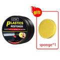 Restaurador de plástico para carro, produtos de limpeza de carro com brilho preto, restauração de couro plástico, polimento automático e reparo, renovador de revestimento