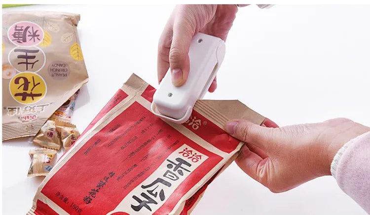 Mini Hea Bag Seal Machine Package Sealer Bags Thermal Plastic Food Bag