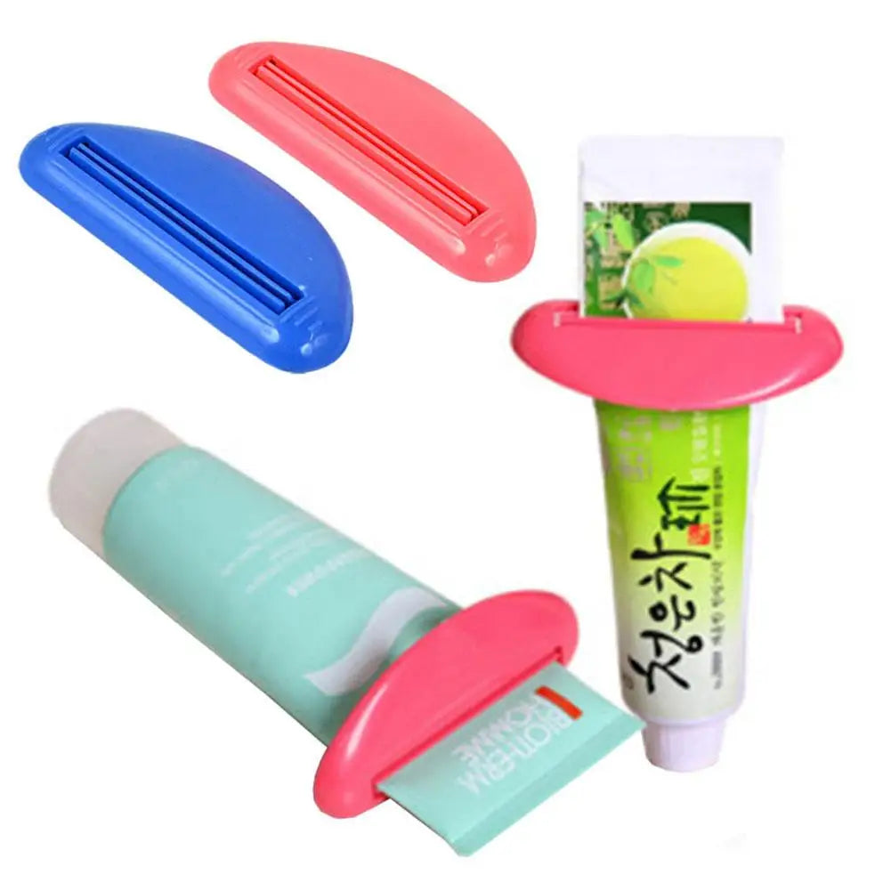 1pcs Multifunction Manual Toothpaste Dispenser Cream Tube Squeezer Bathroom Squeeze Paste Extruding Clip Squeezing Clamp